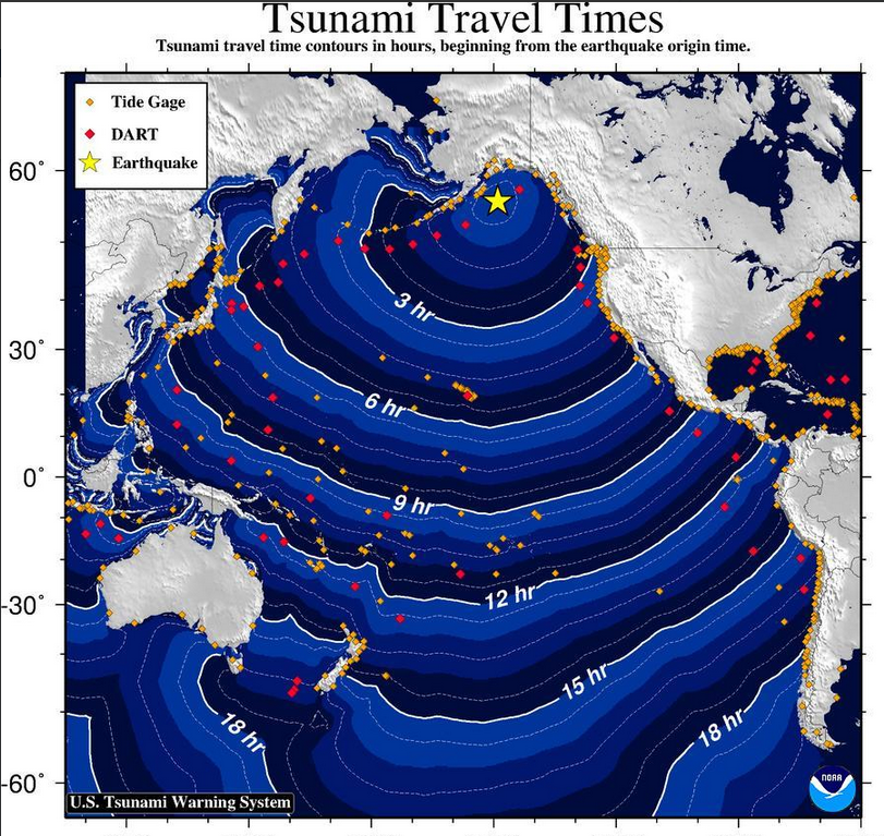 Tsunami warning alarms west coast communities HaShilth